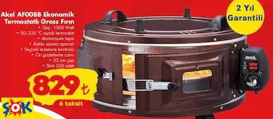 AKEL AF008B EKONOMİK TERMOSTATLI GROSS FIRIN